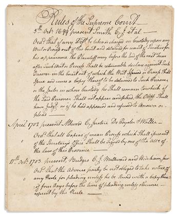 (NEW YORK.) Family papers of Judge Anthony J. Blanchard of Salem, New York.